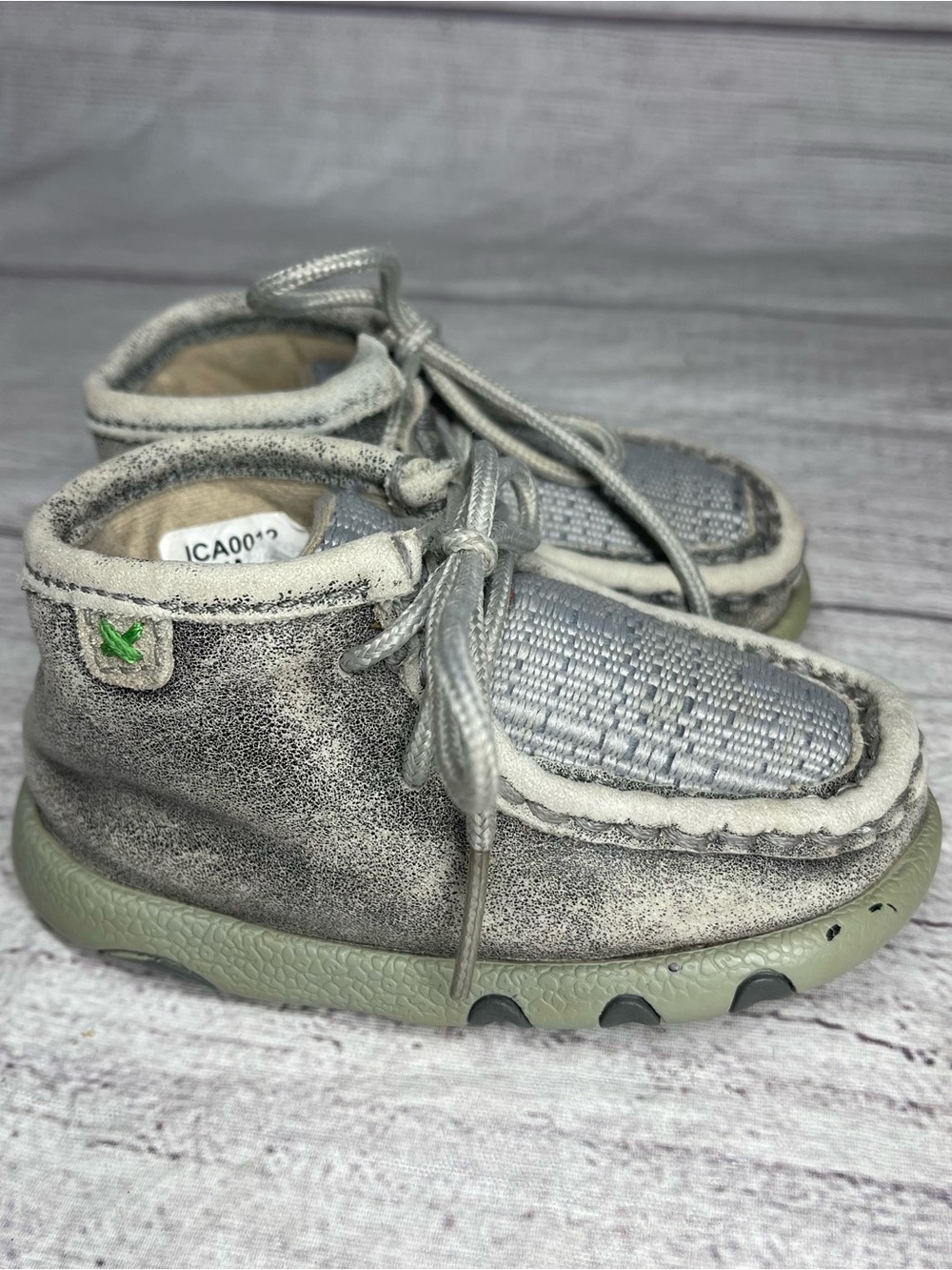 Twisted X Infant Size 4 Chukka Driving Moc Lace Up Shoes
